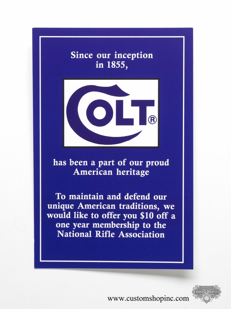 Colt Python Factory Paperwork Packet. 1993 Manual