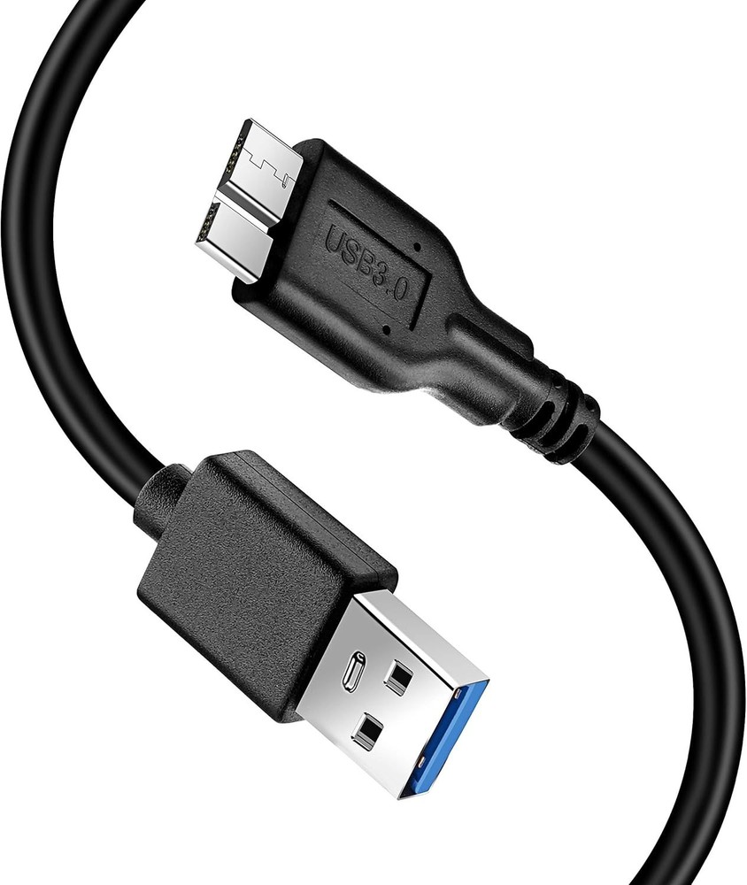 1ft USB 3.0 A Male to Micro B Cable - Fast Charging, 5 Gbps Data Transfer