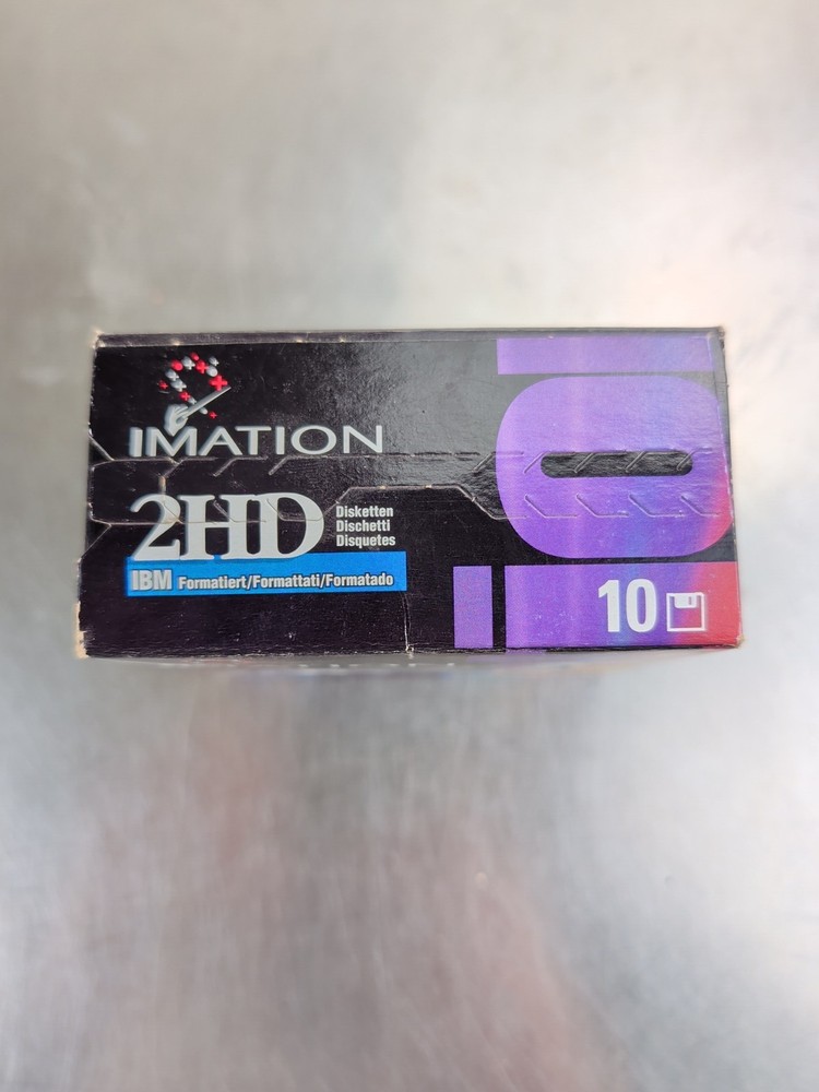 Imation 2HD 3.5" 1.44 MB IBM Formatted Diskettes 10-Pack Brand New