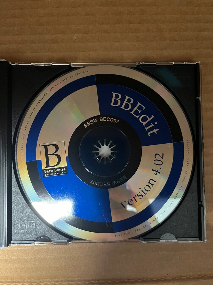 Bare Bones Software Inc. - BBEdit 4.0.2