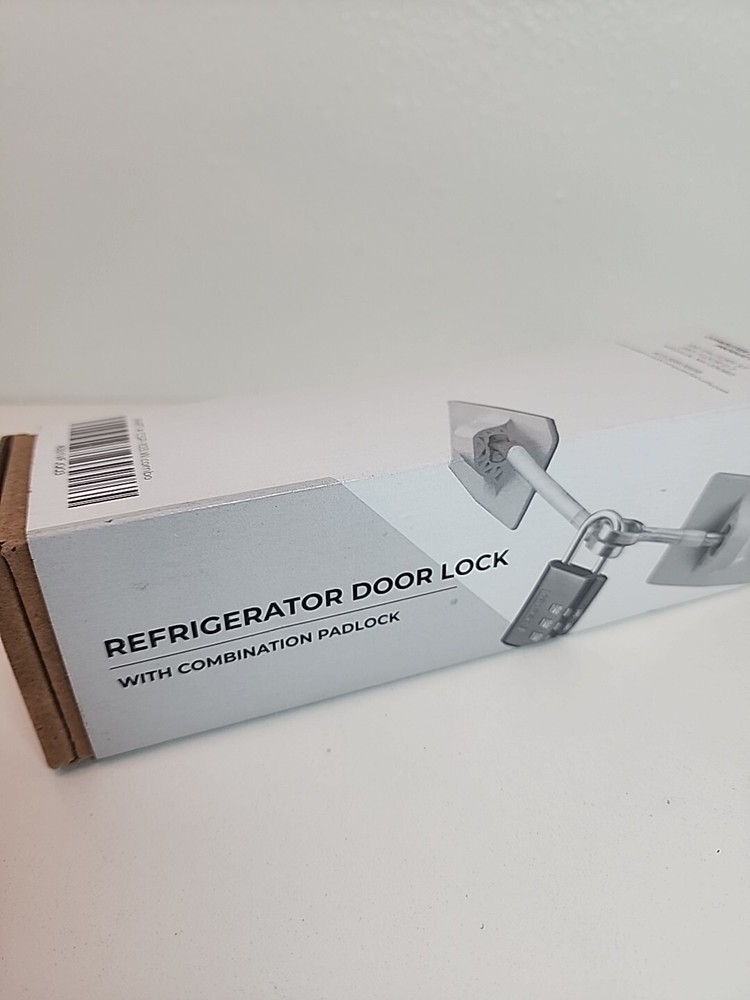 Refrigerator Lock Kit with Combination Lock, New Opened Box