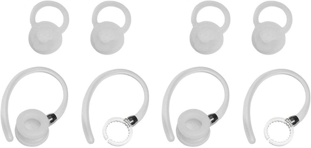 Zotech 10 pcs Set 4 Earhooks 2 Small 2 Medium 2 Large Eargels for White