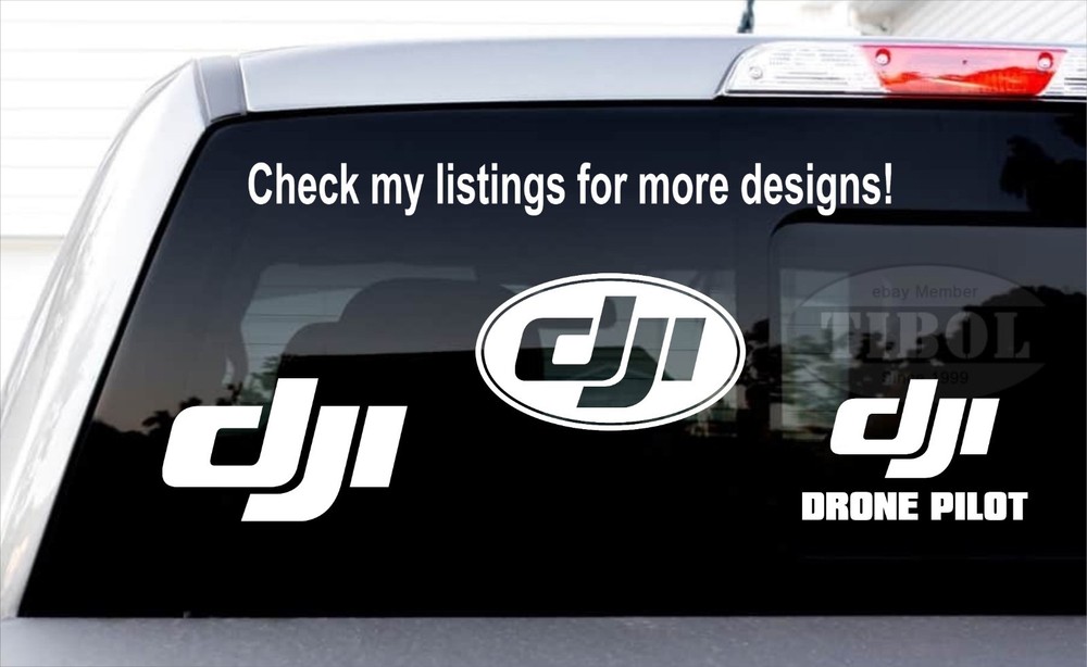 DJI Oval Decals (1 pair) Case Stickers Drone Mavic Mini Phantom Spark Neo Avanta