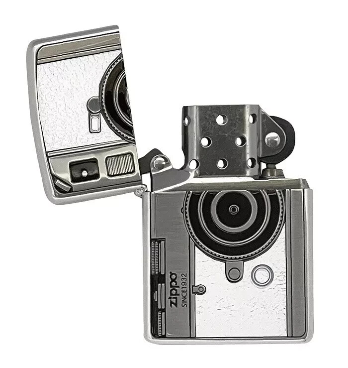 Zippo Lighter Antique Camera White 2WH-CAMERA Regular Case Japan New