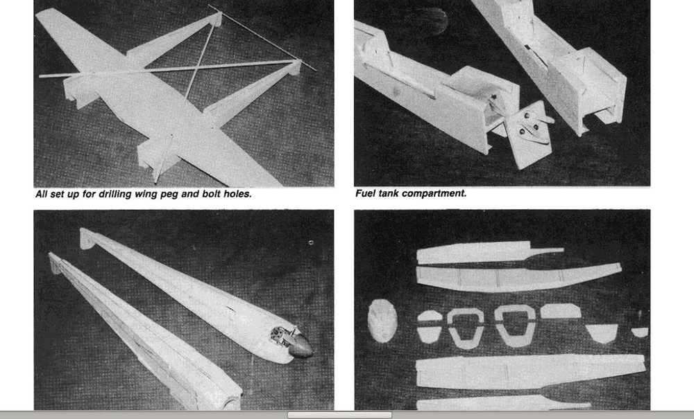 Lockheed P38 Lightning 52" Scale RC Model AIrplane Printed Plans