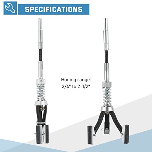 Engine Cylinder Hone Tool Adjustable Deglazer Set for Grinding Holes from