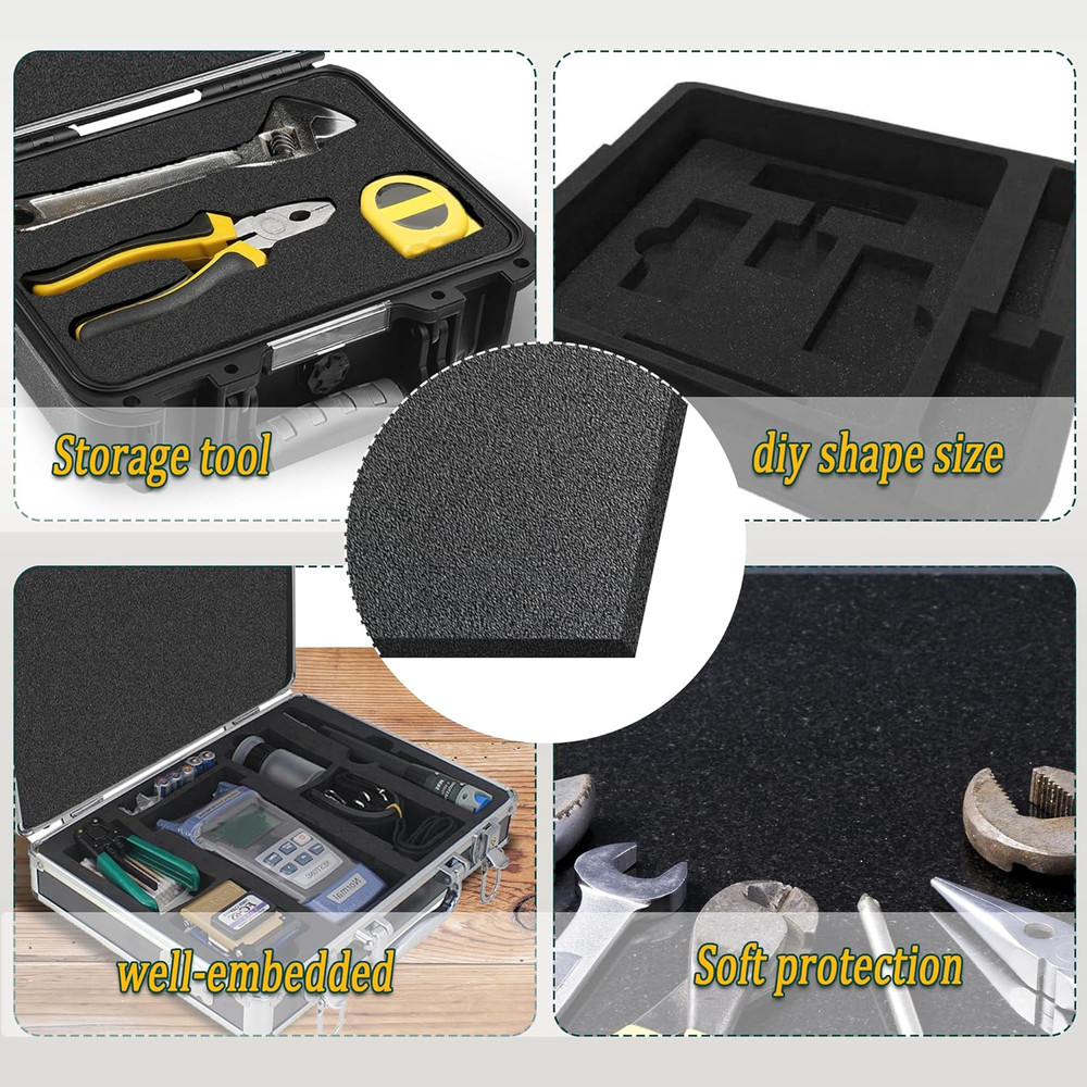 Polyethylene Foam Pads for Packing Foam Sheets Black Cuttable High Density Cushi