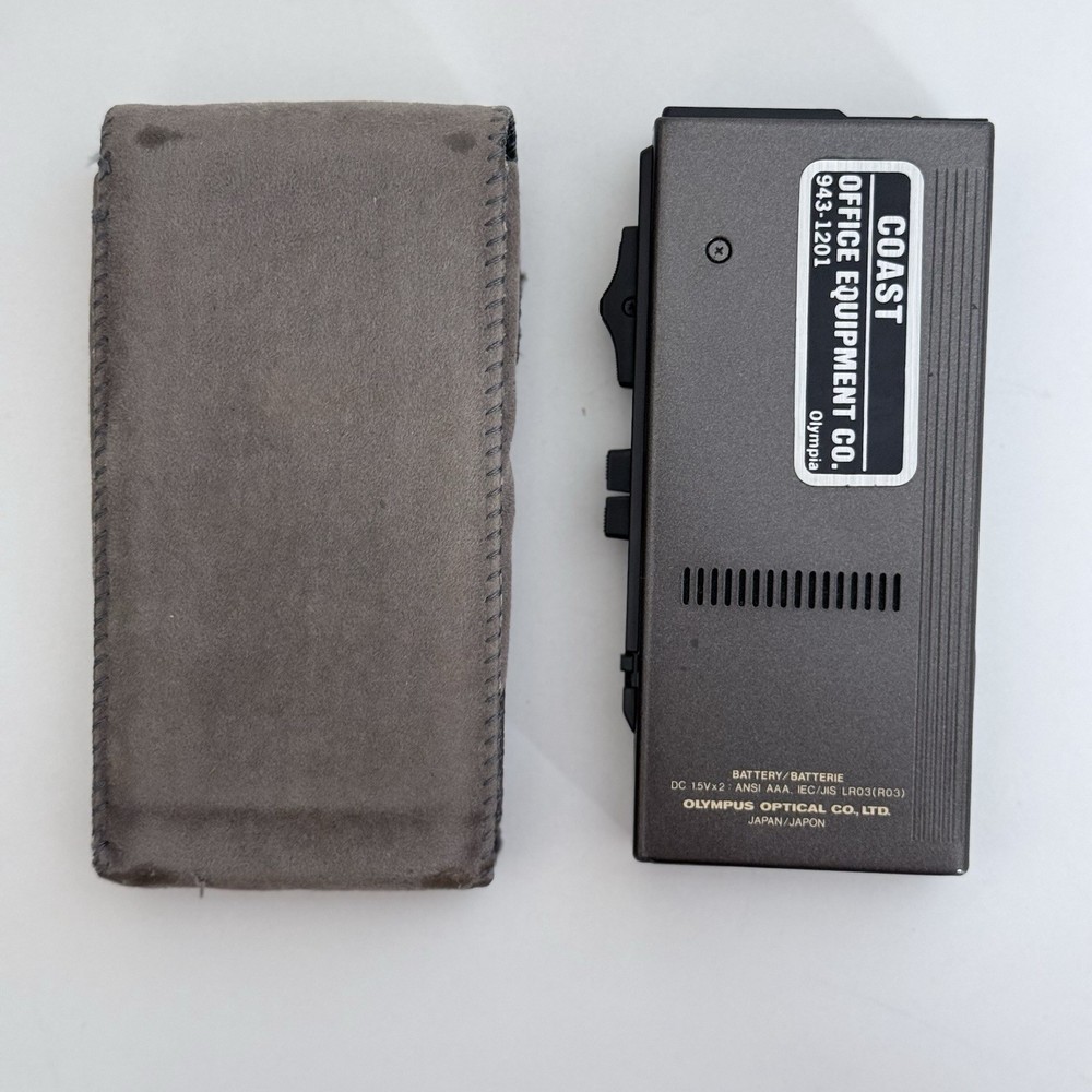Olympus Pearlcorder Microcassette Recorder S820 System 2000 WITH POUCH