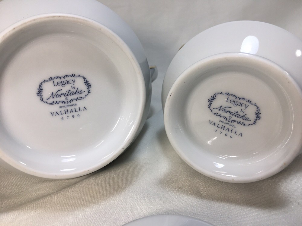Noritake 'Valhalla' Covered SUGAR BOWL & CREAMER Set