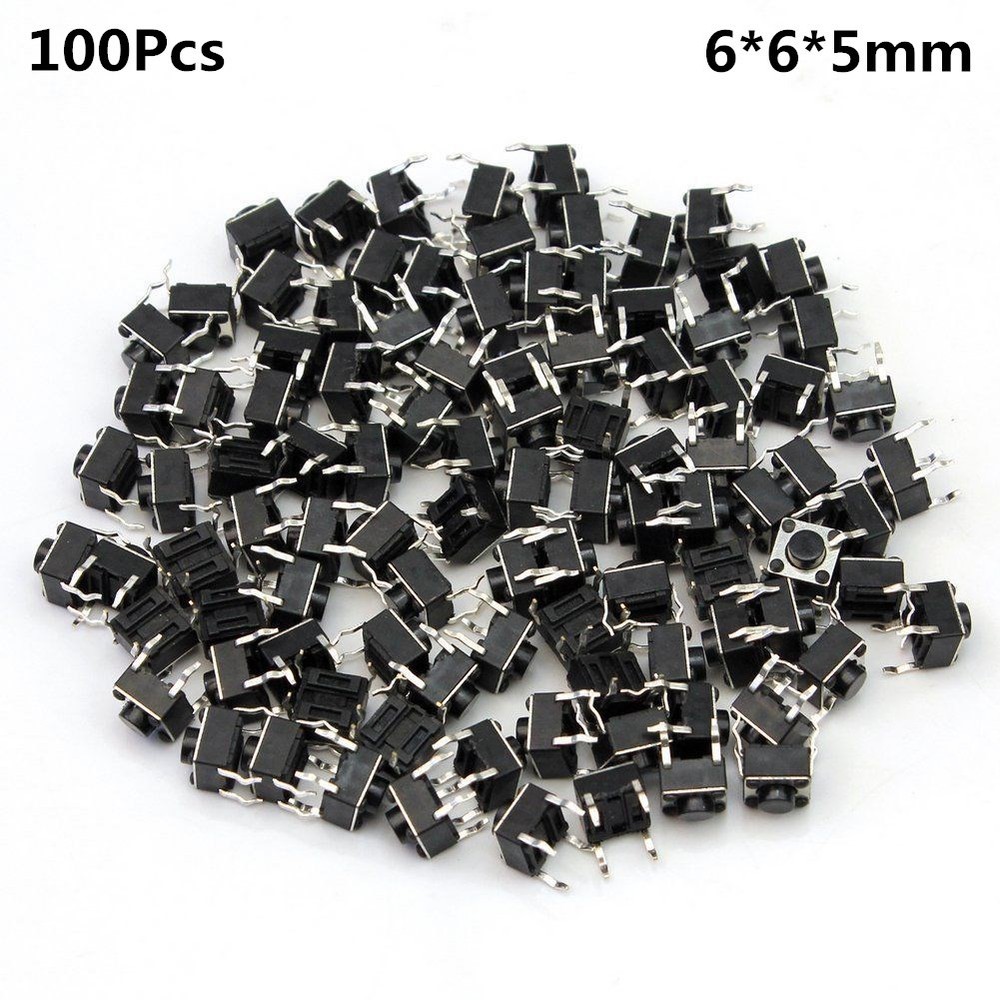 100pcs Micro Switch Push Button 6 * 6 * 5 mm good quality