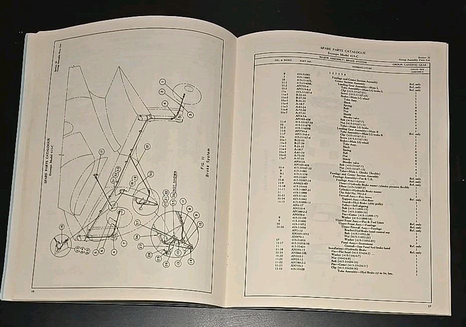 Ercoupe 415-C Parts Catalog Manual