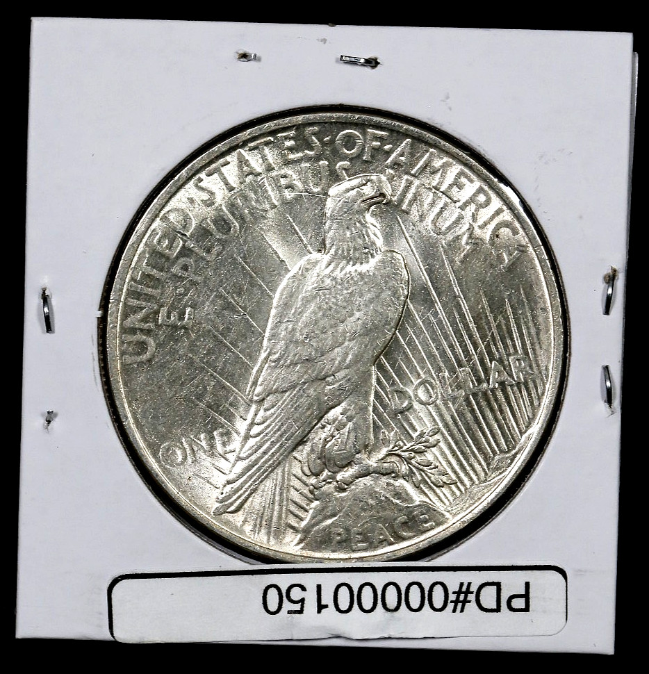 1922 PEACE SILVER DOLLAR - BLAST WHITE FULL LUSTER SILVER COIN - #150