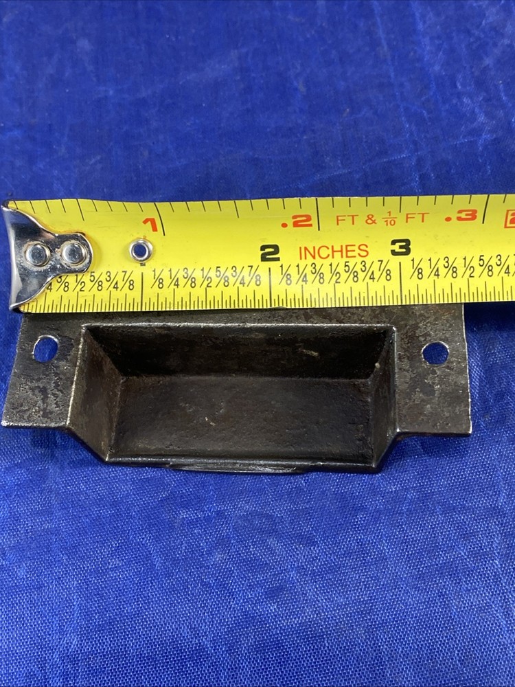 Bin Pull Apothecary Drawer Pull Handle Cast Iron Hardware Eastlake Vintage Ant.