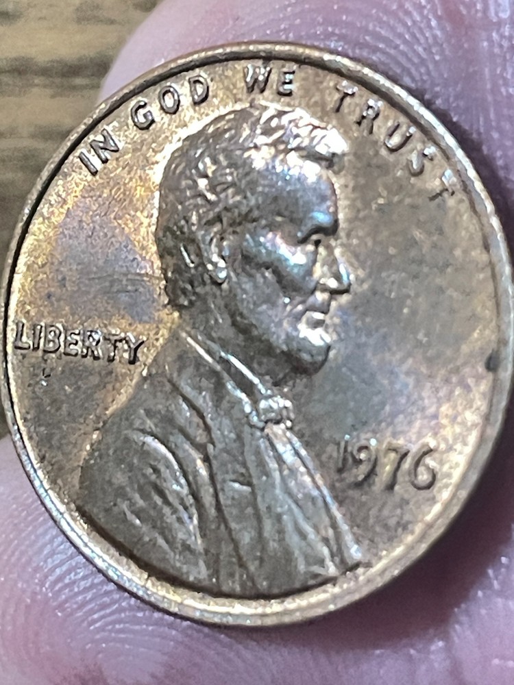 1976 Lincoln penny with no mint mark and DDO/DDR Errors