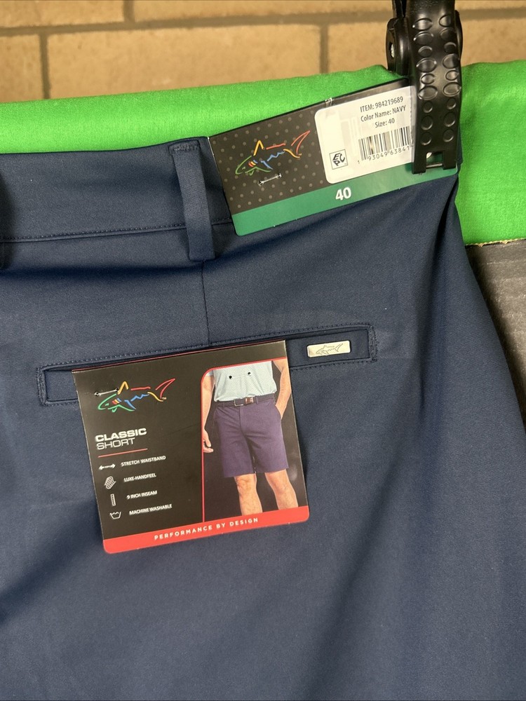 Greg Norman Men's Classic Short Size 40 Navy
