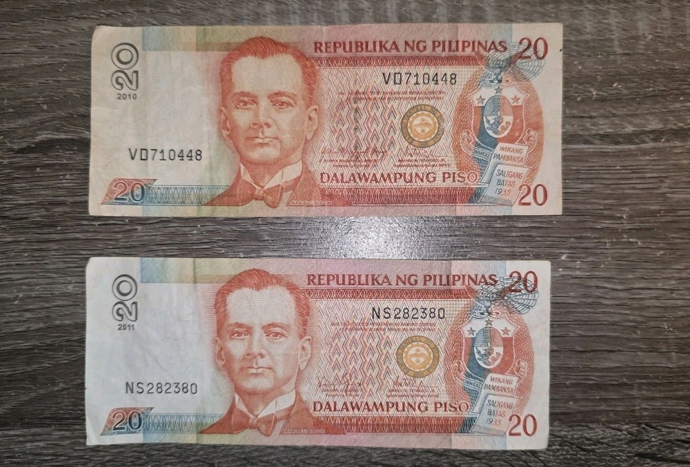 PHILIPPINE - 20 PISO BANKNOTE - 2010 & 2011