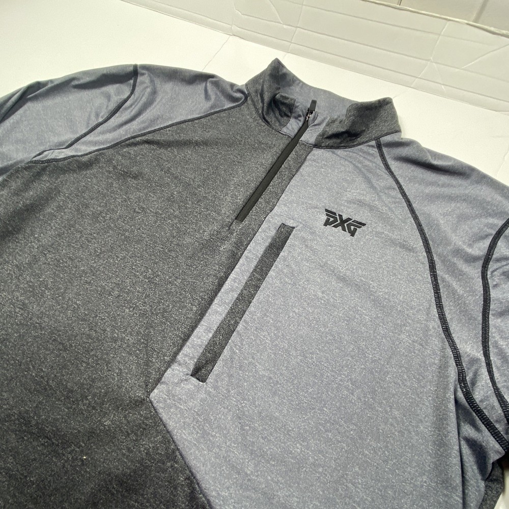 PXG Parsons Xtreme Golf 1/4 Zip Pullover Gray Long Sleeve Performance Medium M