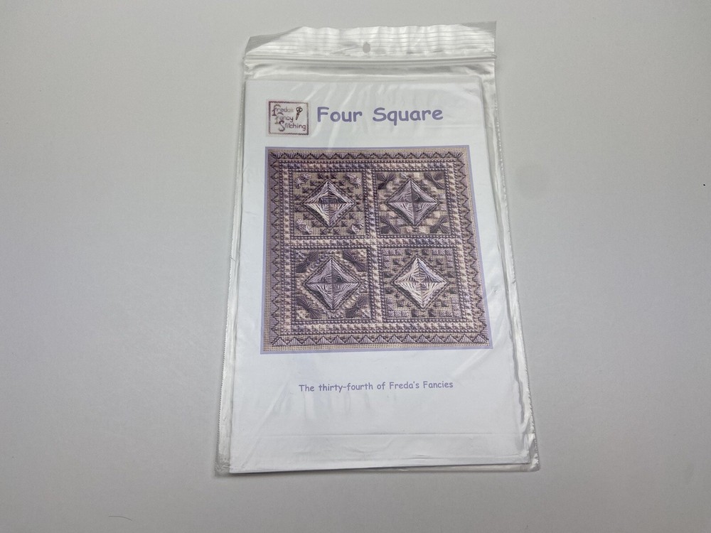 Freda’s Fancy Stitching Four Square Needlepoint Pattern 7P