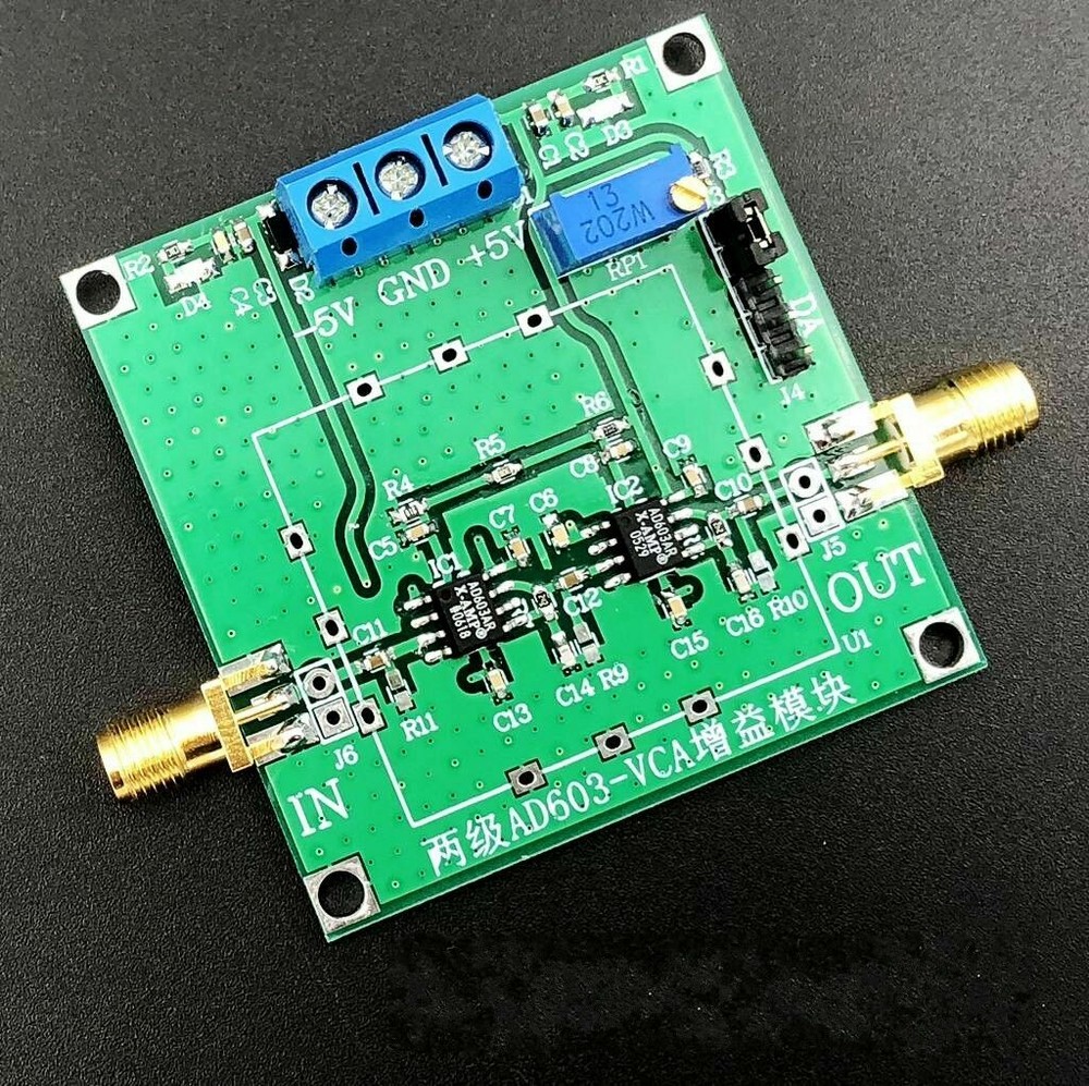AD603 80dB Variable Gain Amplifier Voltage-Controlled Adjustable VCA Module