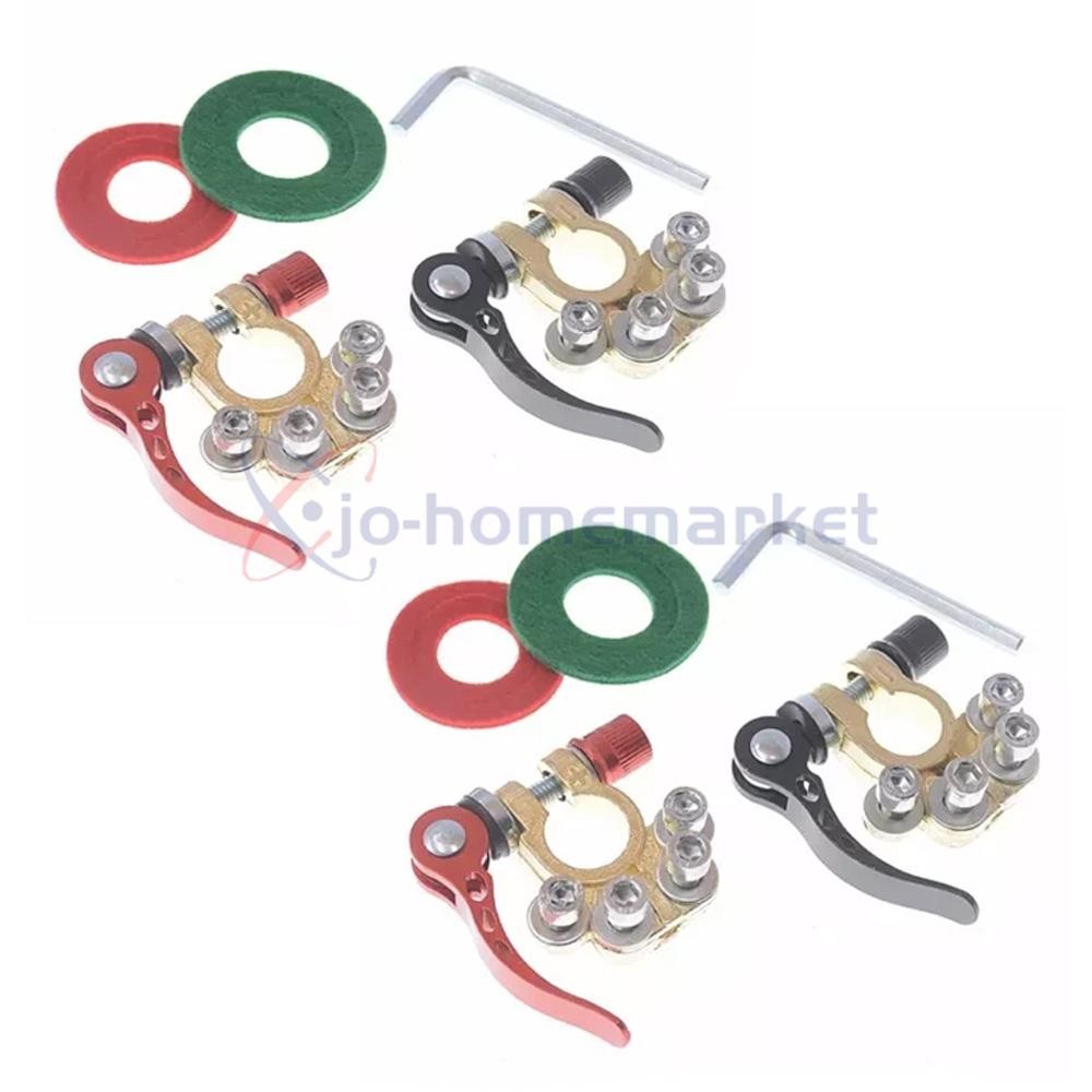 4X Car Battery Terminals Connector Clamp Quick Release Adjust Disconnect Tool