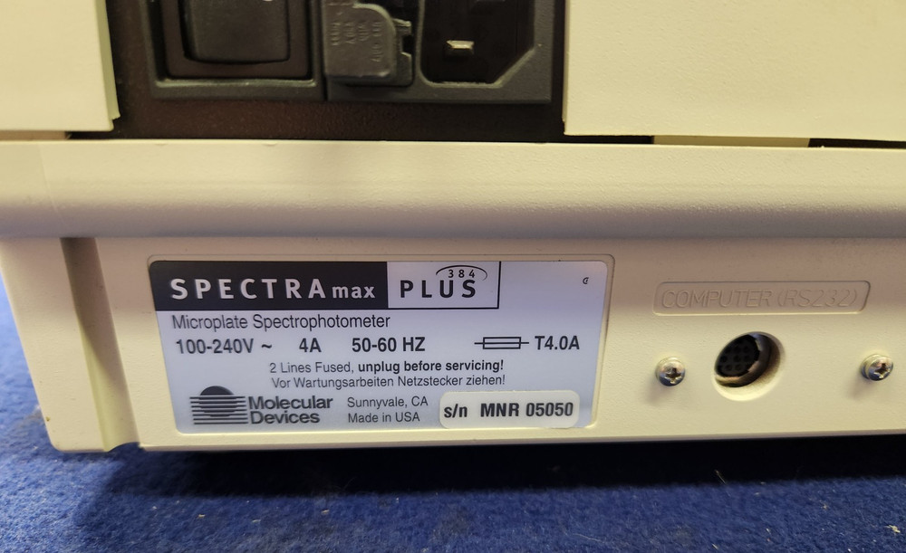 Molecular Devices Spectramax 384 Plus Microplate Spectrophotometer