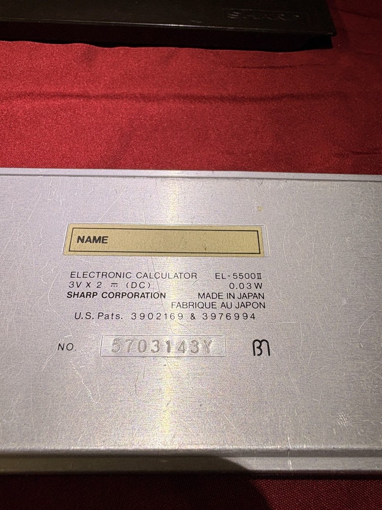 Vintage Sharp EL-5500II With Textbook Scientific Computer With Matrix Function