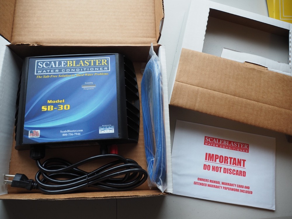 New SCALEBLASTER Water Conditioner SB-30 Salt-Free Solution for Hard Water 2019