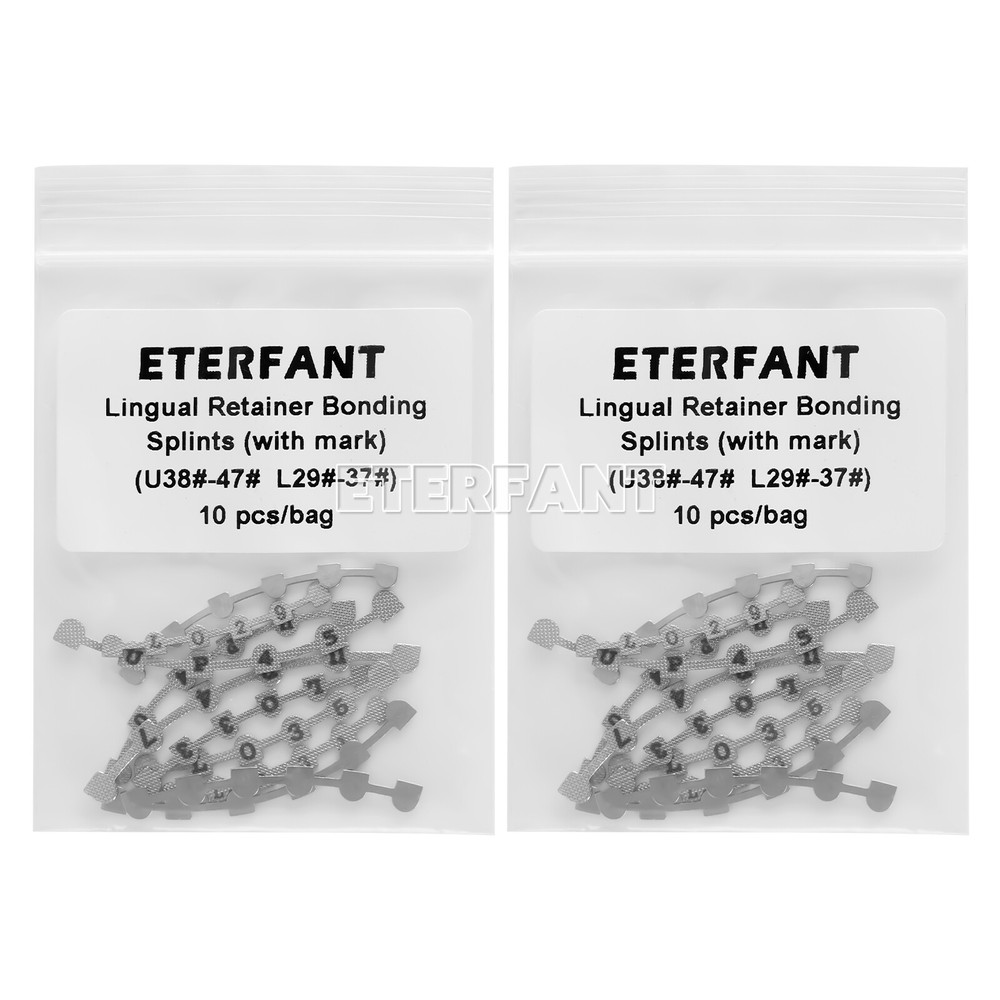ETERFANT Dental Orthodontic Lingual Retainer Bonding Splints w/Marks 10pcs/pack