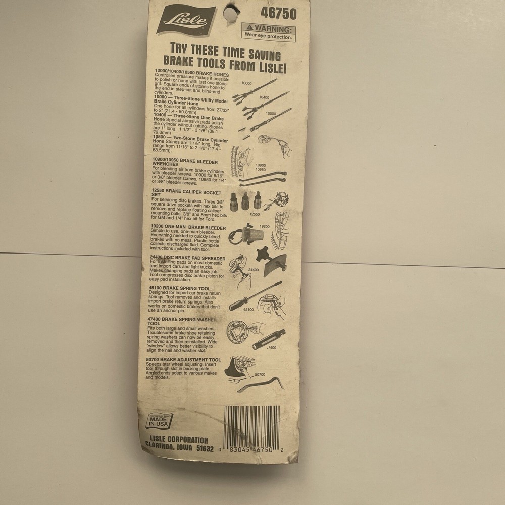 LISLE 46750 Brake Spring Tool