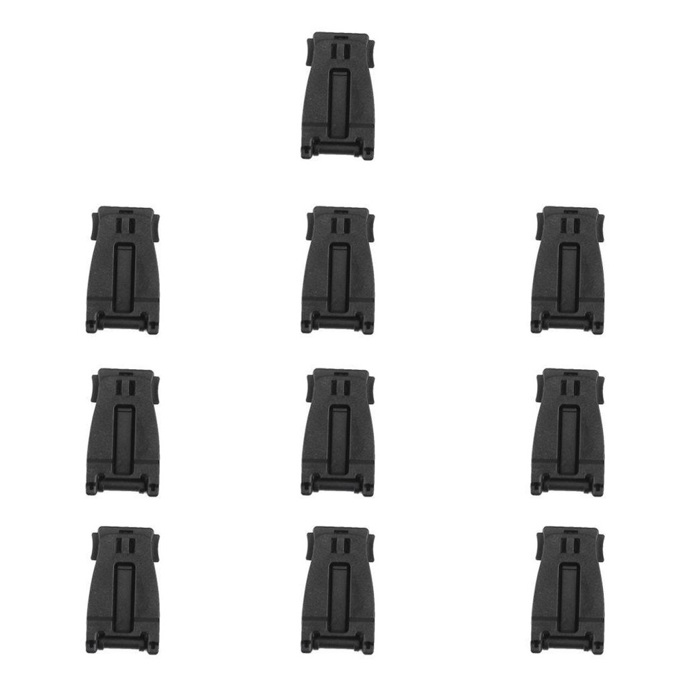 10Pcs Black Backpack Webbing Buckle Clip