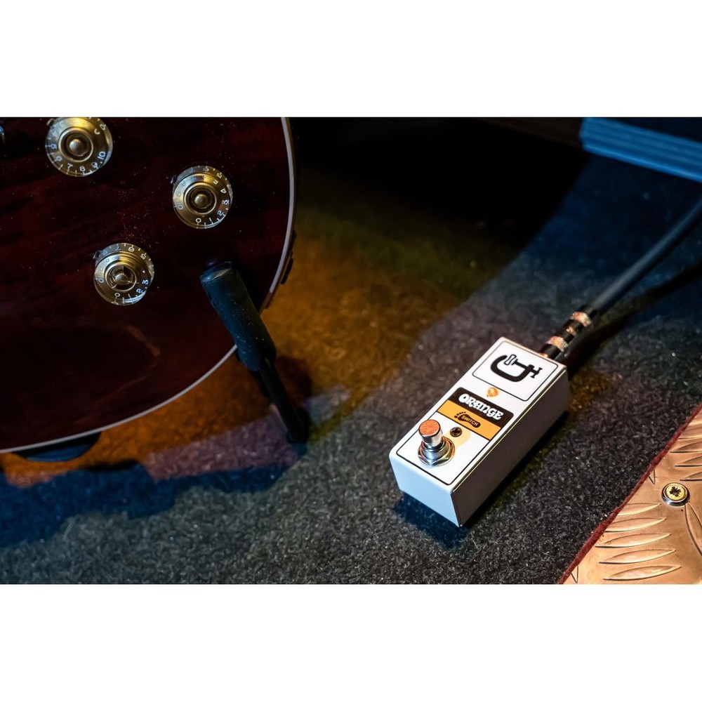 Orange Single Button Mini Footswitch