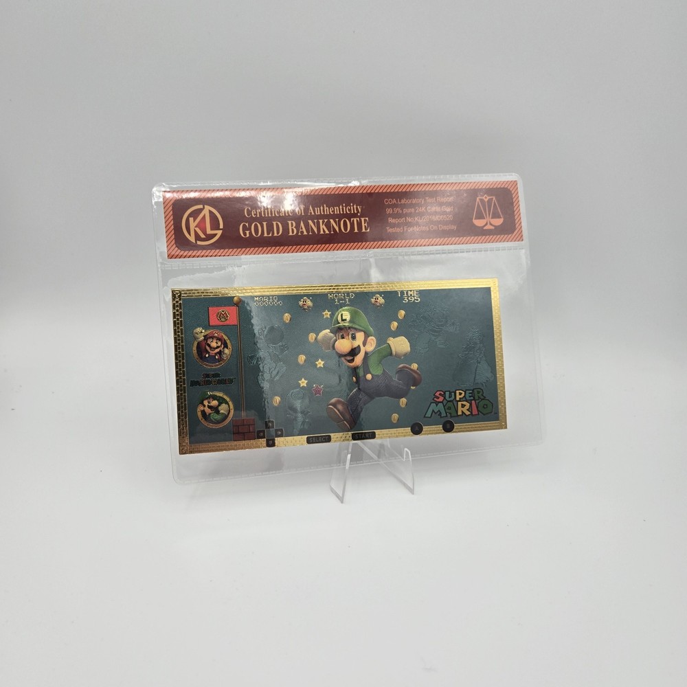 Super Mario Bros.  Novelty  Banknote Bill
