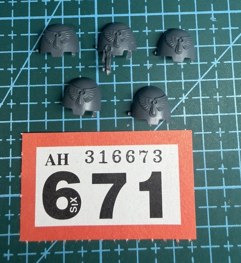 5 Blood Angels Terminator Shoulder Pad Bundle Space Marine 40k Bits Heresy