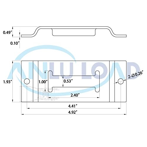 ANLULOAD Track Rail,Track Tie Down Anchor Track Slots for Spring Fitting