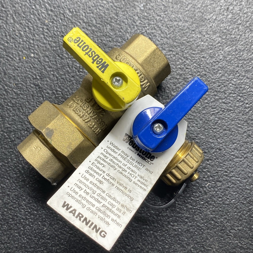 WEBSTONE NIBCO TANKLESS HEATER VALVE NSF ANSI 61 | 372 | 3/4 LF | 250CWP |