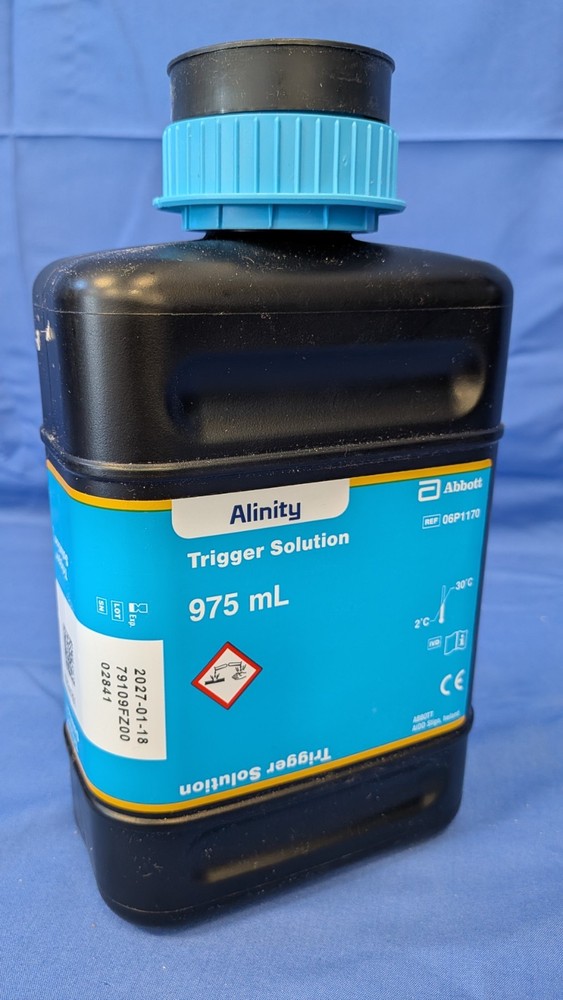 Abbott Alinity 975mL Trigger Solution P/N# 06P1170
