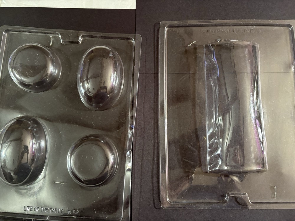 Assorted soap molds Ten count plastic