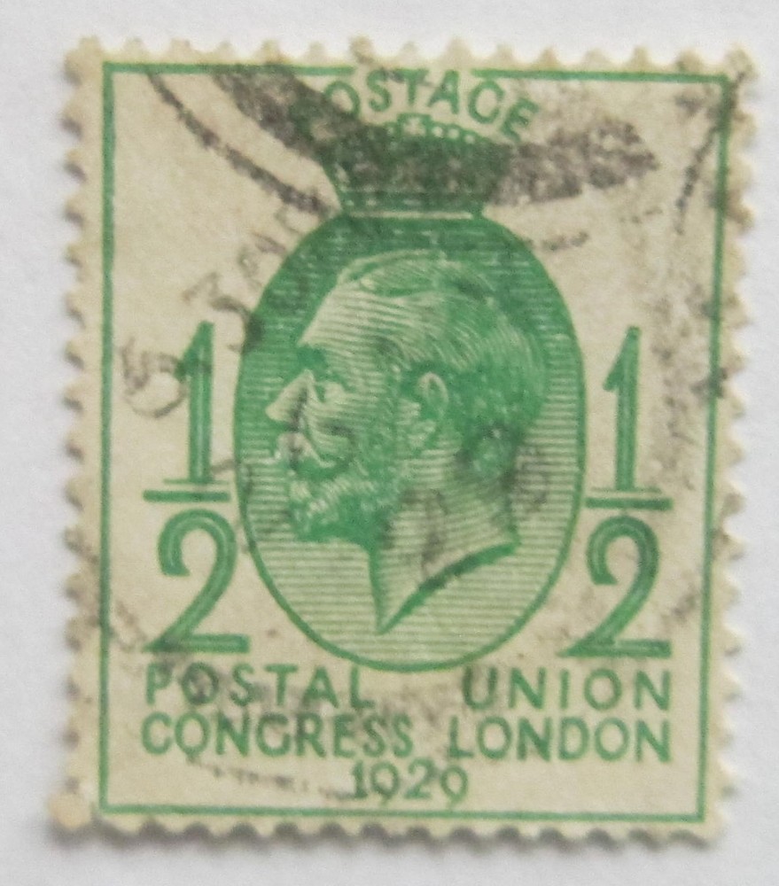 SG434 King George V ½d Green