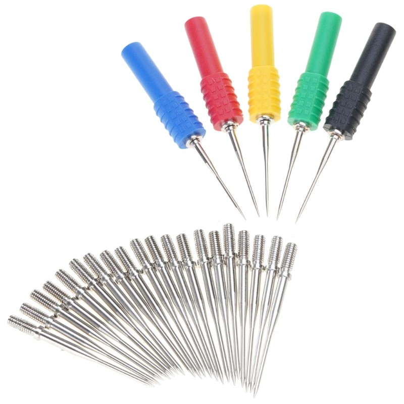 Multimeter Test Probe Back Probes Insulation Piercing Needle Car Repair Tool Set