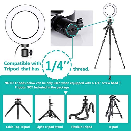 Ring Light Dimmable with 3 Light Modes & 10 Brightness Level LED Ring B(10