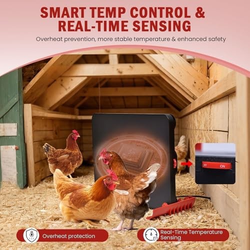 200W Chick Brooder Heater Plate, 2-in-1 Adjustable Radiant Brooder 200Watts