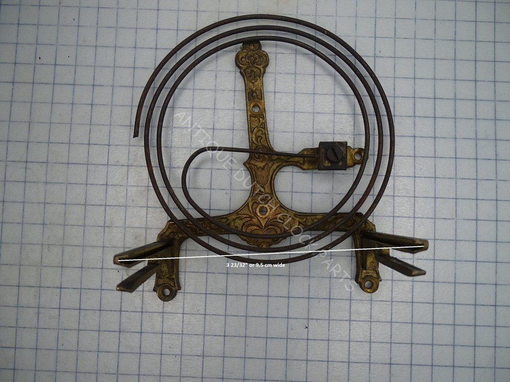 ORIGINAL GONG ON CLOCK SEAT FOR A GERMAN REGULATOR CLOCK