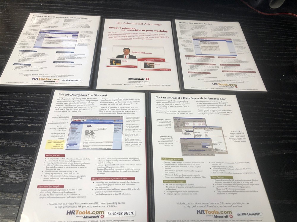 Ultimate Employer Workforce Management Software CD-ROM HR Tools By Administaff