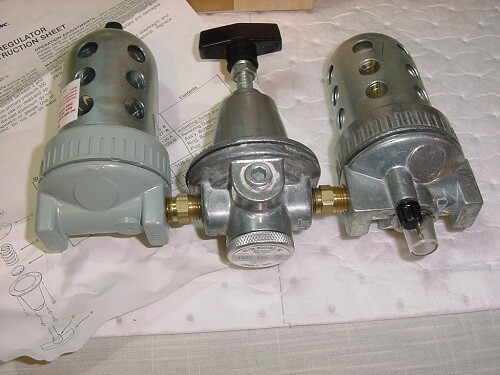 New Milton 1100 Compressed Air Regulator Filter Lubricator