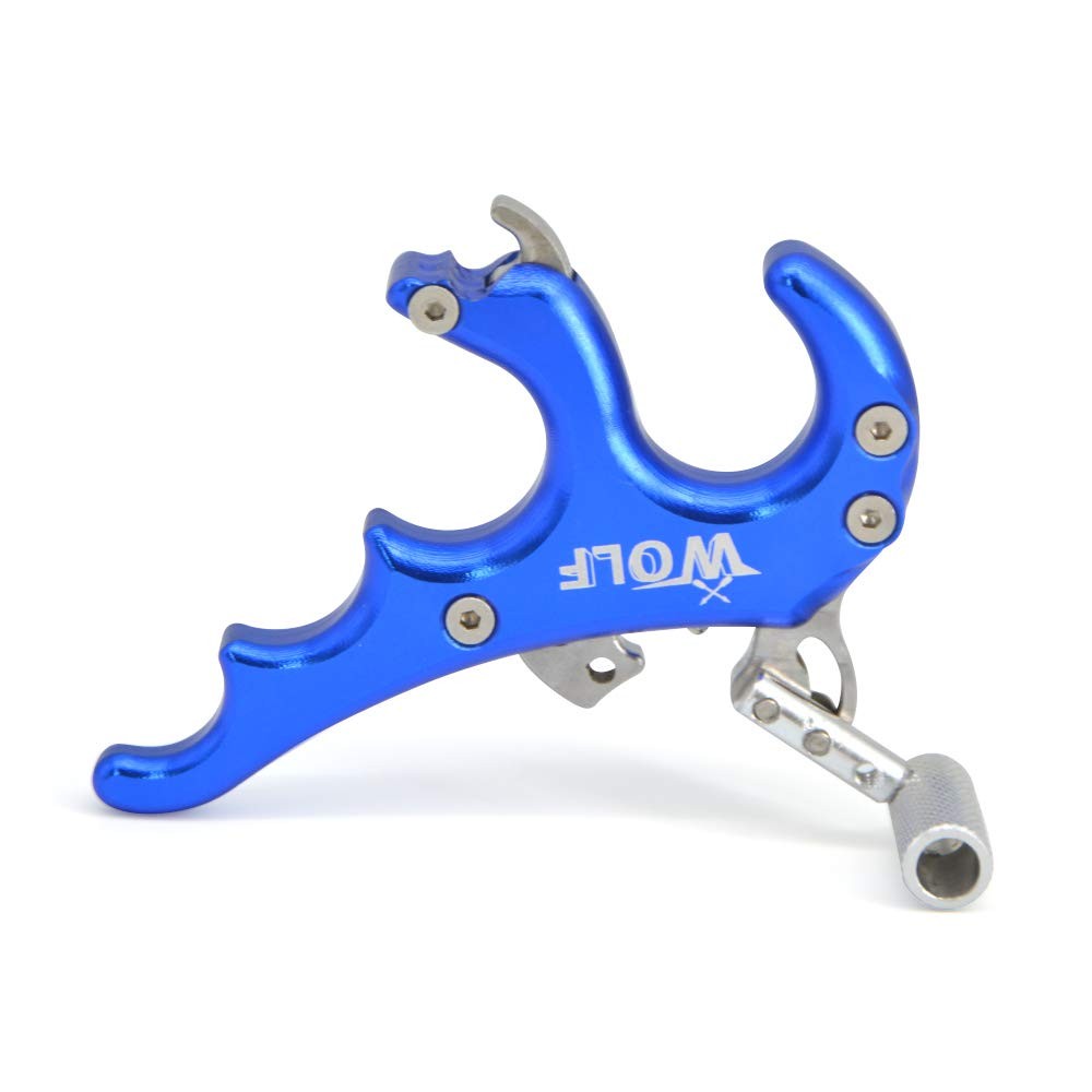 ZSHJGJR Archery Compound Bow Release Aid Thumb Trigger 4 Blue
