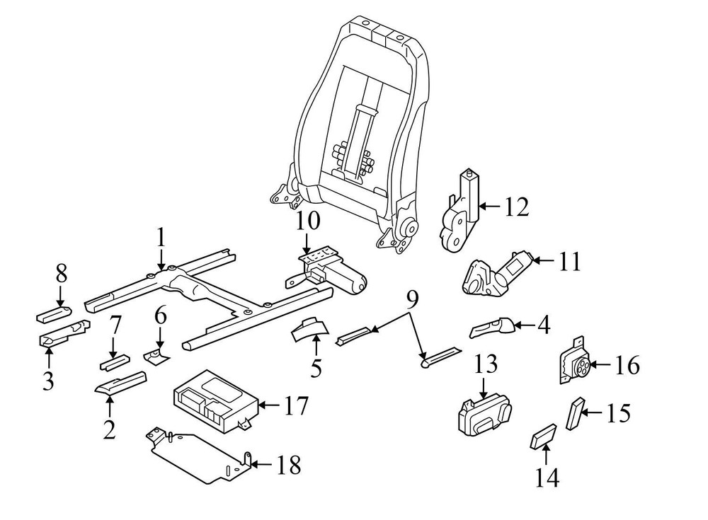 2007-2008 AUDI Q7 - Front LEFT SEAT Memory Control Module 4L0959760