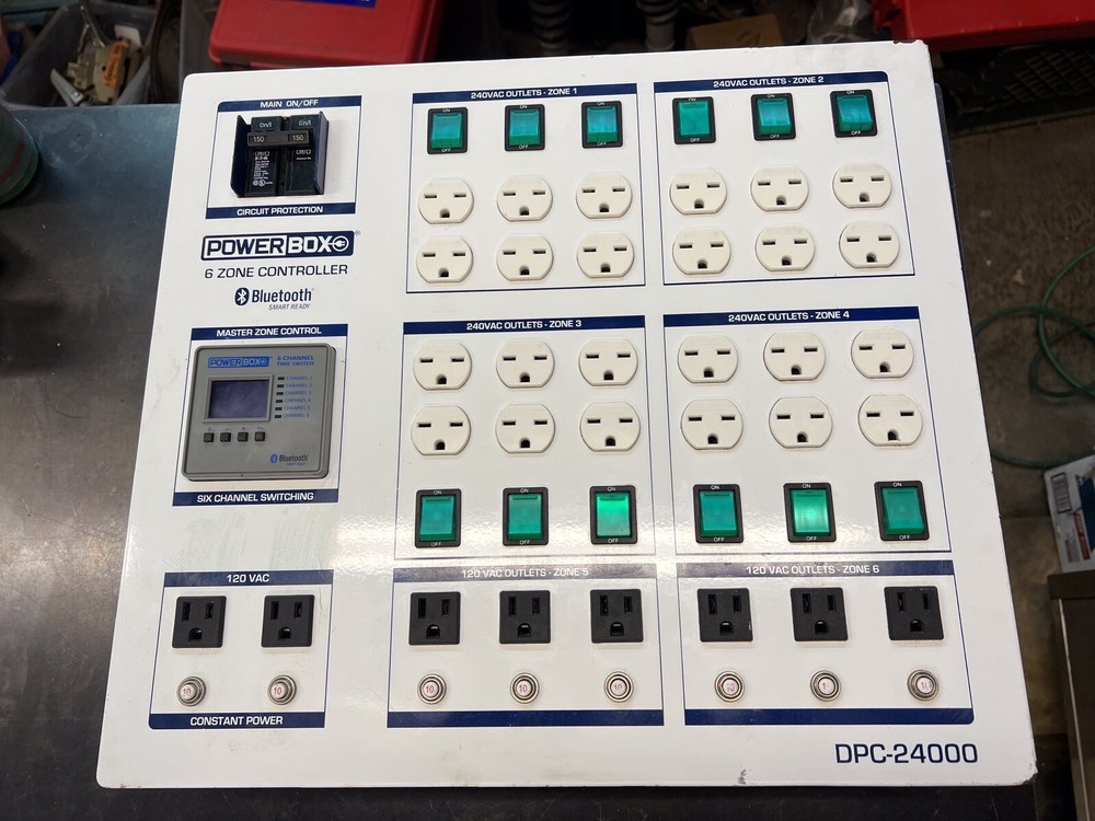 Power Box 6 Zone Controller DPC-24000 Lighting Controller W/ Bluetooth