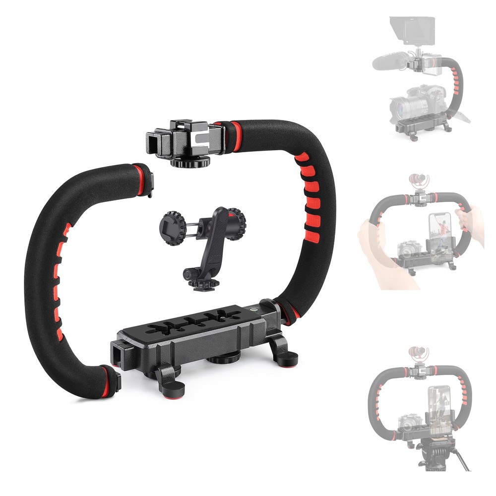 Smartphone Stabilizer, Handle Grip Handheld Video Rig, Compatibility with All...