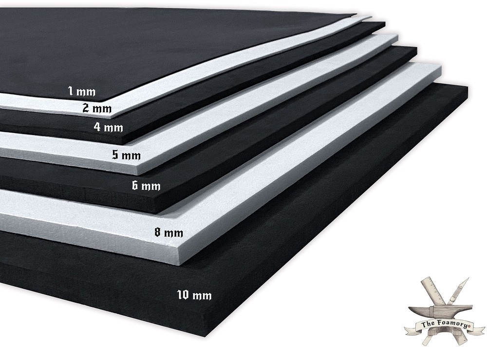 Shape Retention EVA Cosplay Foam 10mm 1-Pack: Thickness, White