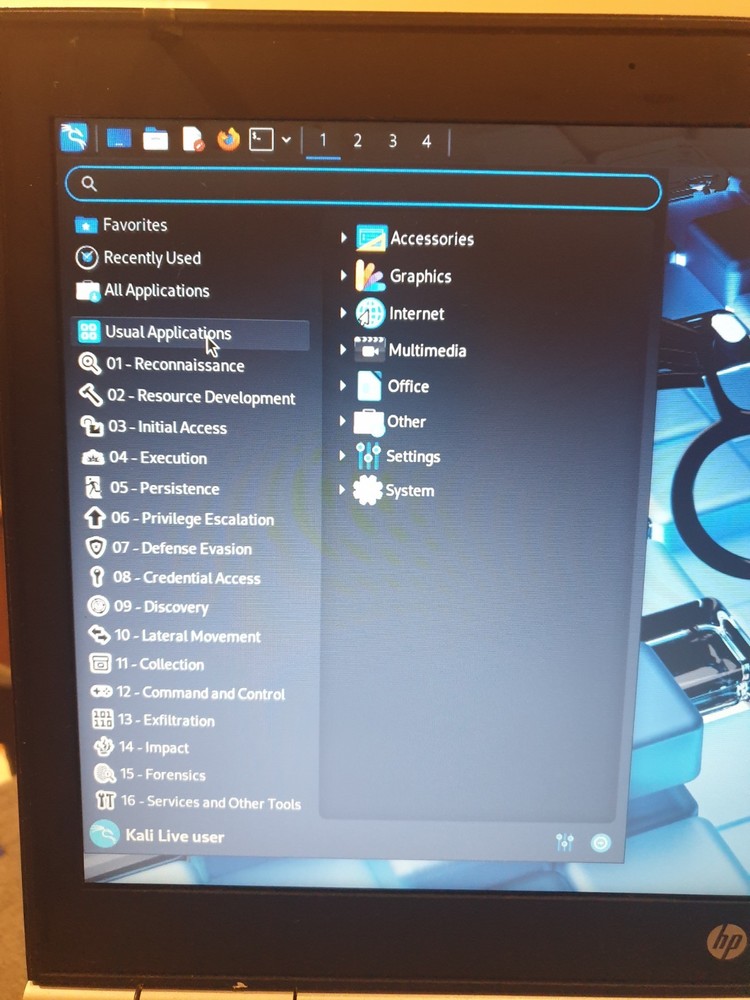 Linux Kali 2025.4, 64-bit, Bootable Live and Install USB Flash Drive